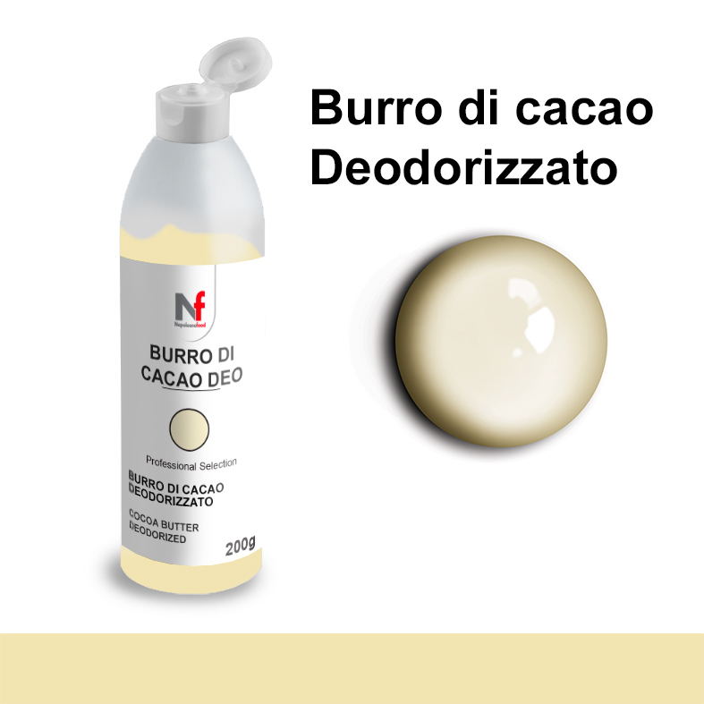 Burro di Cacao Deodorizzato colore naturale 200g.