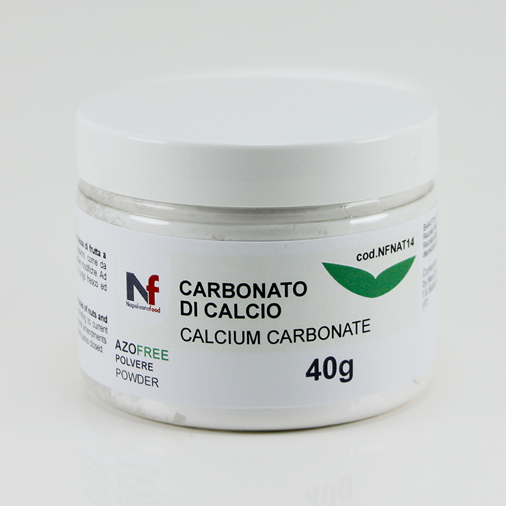 Colore BIANCO - Carbonato di calcio - 40g.