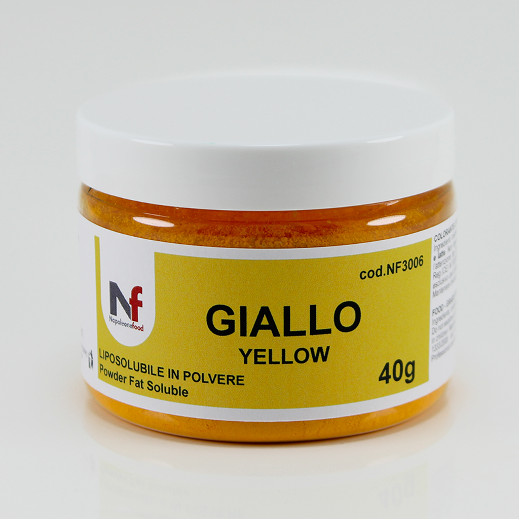 Colore liposolubile in polvere GIALLO 40g.