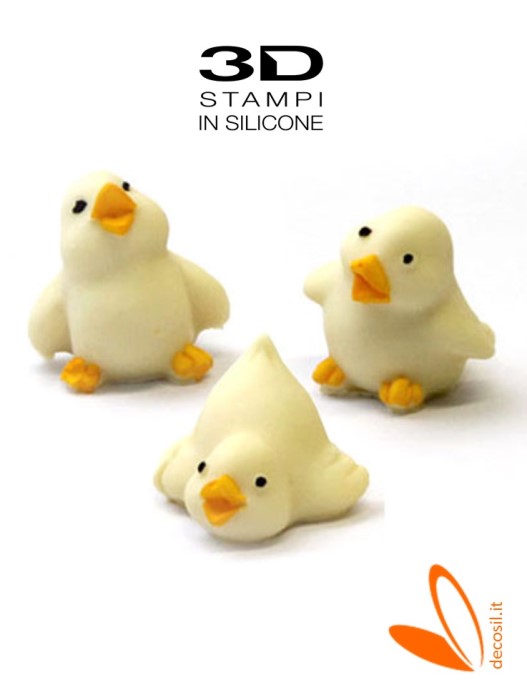 Stampo in silicone Pulcini Simpatici