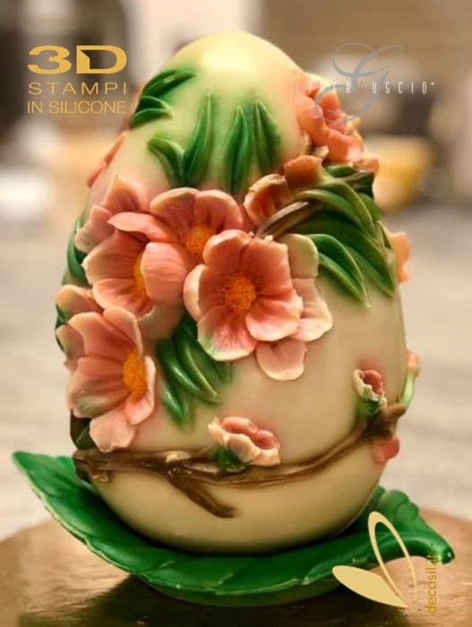 Stampo Uovo di Pasqua Fiori di Pesco
