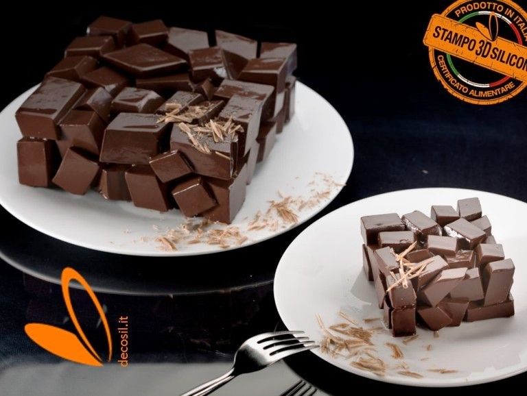 Stampo Torta Monoporzione Cubi
